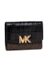 MICHAEL Michael Kors Малък дамски портфейл Karlie 34F1GCDF8B Кафяв - Pepit.bg