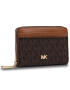 MICHAEL Michael Kors Малък дамски портфейл Mott 34F9GF6Z1B Кафяв - Pepit.bg