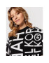 MICHAEL Michael Kors Плетена рокля MH180VT4A7 Черен Relaxed Fit - Pepit.bg