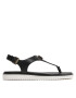 MICHAEL Michael Kors Сандали Jilly Flat Sandal 40S2JLFAAL Черен - Pepit.bg