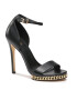 MICHAEL Michael Kors Сандали Jordyn Chain Platform 40F3JOHS2L Черен - Pepit.bg