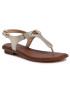 MICHAEL Michael Kors Сандали Mk Plate Thong 40R4MKFA1M Златист - Pepit.bg