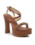 MICHAEL Michael Kors Сандали Paola Chain Platform 40S3PLHS1L Кафяв - Pepit.bg