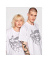 Mindout Тишърт Unisex Rebuild No.3 Бял Oversize - Pepit.bg