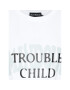 Mindout Тишърт Unisex Trouble Child Бял Oversize - Pepit.bg