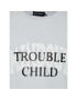 Mindout Тишърт Unisex Trouble Child Сив Oversize - Pepit.bg