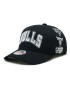 Mitchell & Ness Шапка с козирка Chicago Bulls 6HSSFH21HW009 Черен - Pepit.bg