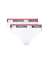 MOSCHINO Underwear & Swim Комплект 2 чифта бикини бразилиана ZUA4745 9003 Бял - Pepit.bg