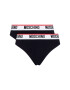 MOSCHINO Underwear & Swim Комплект 2 чифта бикини бразилиана ZUA4745 9003 Черен - Pepit.bg