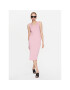 Moss Copenhagen Ежедневна рокля 17523 Розов Basic Fit - Pepit.bg