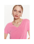 Moss Copenhagen Тишърт 17627 Розов Basic Fit - Pepit.bg