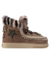 Mou Обувки Eskimo Sneaker Star Patch&Mink FW111006A Кафяв - Pepit.bg