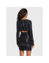 MSGM Коктейлна рокля 3341MDA06 227628 Черен Slim Fit - Pepit.bg