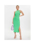 MSGM Лятна рокля 3441MDA61 237120 Зелен Slim Fit - Pepit.bg