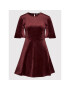 NA-KD Ежедневна рокля Velvet 1100-004520-0212-581 Бордо Regular Fit - Pepit.bg