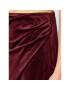 NA-KD Мини пола Velvet 1100-004516-0208-581 Бордо Regular Fit - Pepit.bg