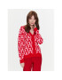 NAF NAF Кардиган Ora Ml XENG18 Червен Regular Fit - Pepit.bg