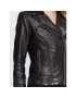 NAF NAF Кожено яке Camily THNL15 Черен Regular Fit - Pepit.bg