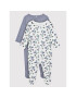 NAME IT 2 чифта бебешки гащеризони със стъпала 13198633 Цветен Regular Fit - Pepit.bg