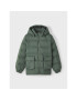 NAME IT Пухено яке 13219023 Зелен Regular Fit - Pepit.bg