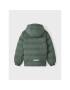 NAME IT Пухено яке 13219023 Зелен Regular Fit - Pepit.bg