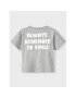 NAME IT Тишърт 13219322 Сив Loose Fit - Pepit.bg