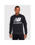 New Balance Суитшърт Essentials Stacked Logo Crew MT03560 Черен Athletic Fit - Pepit.bg