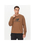 New Balance Суитшърт Essentials Stacked Logo French Terry Crewneck MT31538 Кафяв Regular Fit - Pepit.bg