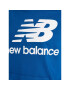 New Balance Суитшърт Essentials Stacked Logo MT03558 Син Relaxed Fit - Pepit.bg