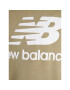 New Balance Суитшърт Essentials Stacked Logo MT03558 Зелен Relaxed Fit - Pepit.bg