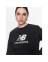 New Balance Суитшърт Essentials Stacked Logo WT31532 Черен Relaxed Fit - Pepit.bg