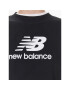 New Balance Суитшърт Essentials Stacked Logo WT31532 Черен Relaxed Fit - Pepit.bg