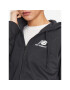 New Balance Суитшърт NB Essentials Stacked Logo Full Zip Hoodie WJ31530 Черен Regular Fit - Pepit.bg