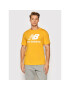 New Balance Тишърт Essential Logo MT01575 Жълт Athletic Fit - Pepit.bg