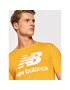 New Balance Тишърт Essential Logo MT01575 Жълт Athletic Fit - Pepit.bg