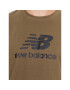 New Balance Тишърт Essentials Stacked Logo Cotton Jersey Short Sleeve T-shirt MT31541 Кафяв Regular Fit - Pepit.bg