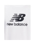 New Balance Тишърт Essentials Stacked Logo MT31541 Бял Relaxed Fit - Pepit.bg