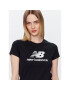 New Balance Тишърт Essentials Stacked Logo WT31546 Черен Athletic Fit - Pepit.bg