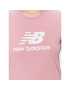 New Balance Тишърт Essentials Stacked Logo WT31546 Розов Athletic Fit - Pepit.bg