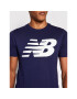 New Balance Тишърт MT03919P Тъмносин Regular Fit - Pepit.bg