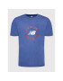 New Balance Тишърт MT21901 Син Relaxed Fit - Pepit.bg