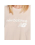 New Balance Тишърт Stacked WT03805 Бежов Relaxed Fit - Pepit.bg