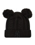 New Era Шапка Chyt Double Pom Cuf Youth 60141618 Черен - Pepit.bg