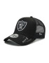 New Era Шапка с козирка Las Vegas Raiders Diamond Era Black A-Frame Trucker 60222286 Черен - Pepit.bg