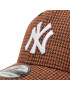 New Era Шапка с козирка New York Yankees Houndstooth 9Forty 60184649 Кафяв - Pepit.bg