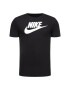 Nike Тишърт Icon Futura AR5004 Черен Regular Fit - Pepit.bg