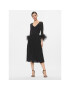 Nissa Коктейлна рокля RS14475 Черен Slim Fit - Pepit.bg