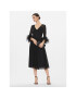 Nissa Коктейлна рокля RS14475 Черен Slim Fit - Pepit.bg