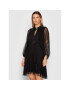 Nissa Коктейлна рокля RC12622 Черен Regular Fit - Pepit.bg