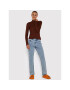 Noisy May Блуза Drakey 27021338 Кафяв Slim Fit - Pepit.bg